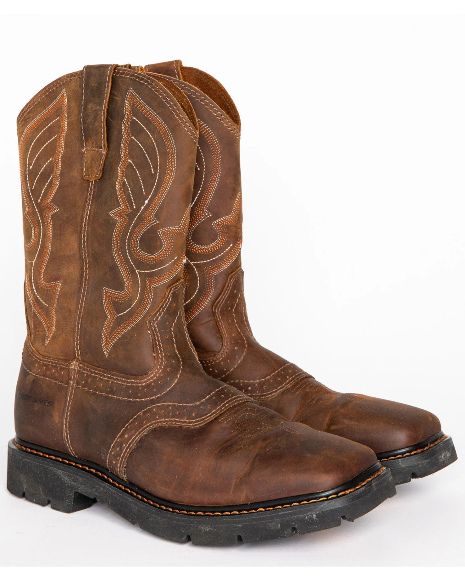 Cody James® Men's Broad Square Toe Western Work Boots 1 Cody James® Men's Broad Square Toe Western Work Boots