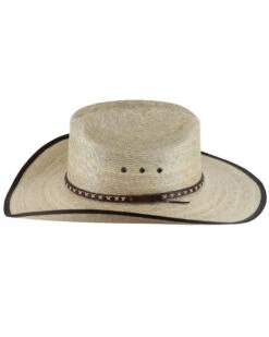 Cody James® Men's Brown Trimmed Straw Hat -Cody James Fashion Hub 099P15 19 D3