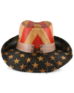 Cody James Men's Justice American Flag Drifter Straw Cowboy Hat -Cody James Fashion Hub 099P25 PY P2