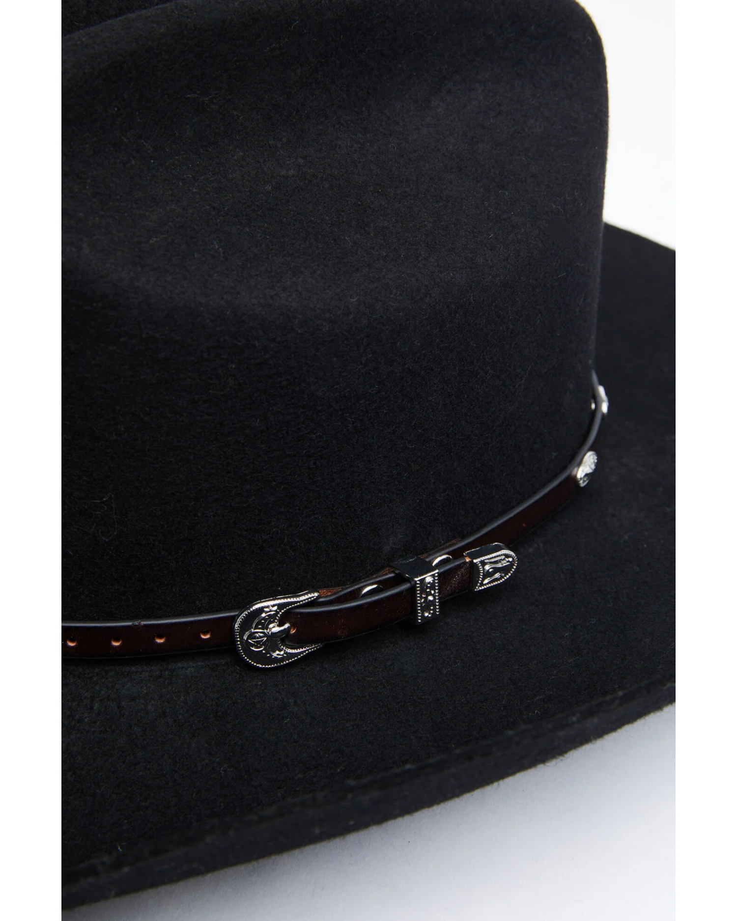 Cody James Men's Oval Silver Concho Hat Band 2 Cody James Men's Oval Silver Concho Hat Band - Image 2