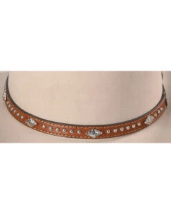 Cody James Silver Studs With Diamond Conchos Hat Band -Cody James Fashion Hub 2000221736 280 D2