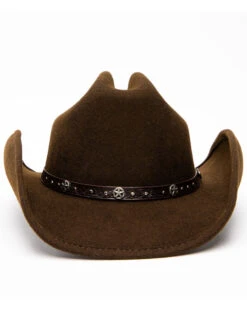 Cody James Men's Cattleman Tooled Star Concho Band Wool Hat  -Cody James Fashion Hub 2000234016 200 P4