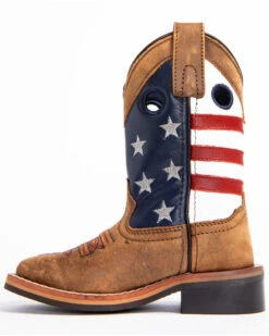 Cody James Boys' USA Flag Western Boots - Broad Square Toe -Cody James Fashion Hub 2000253465 200 P3