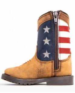 Cody James Toddler Boys' USA Flag Western Boots - Broad Square Toe -Cody James Fashion Hub 2000253466 200 P3