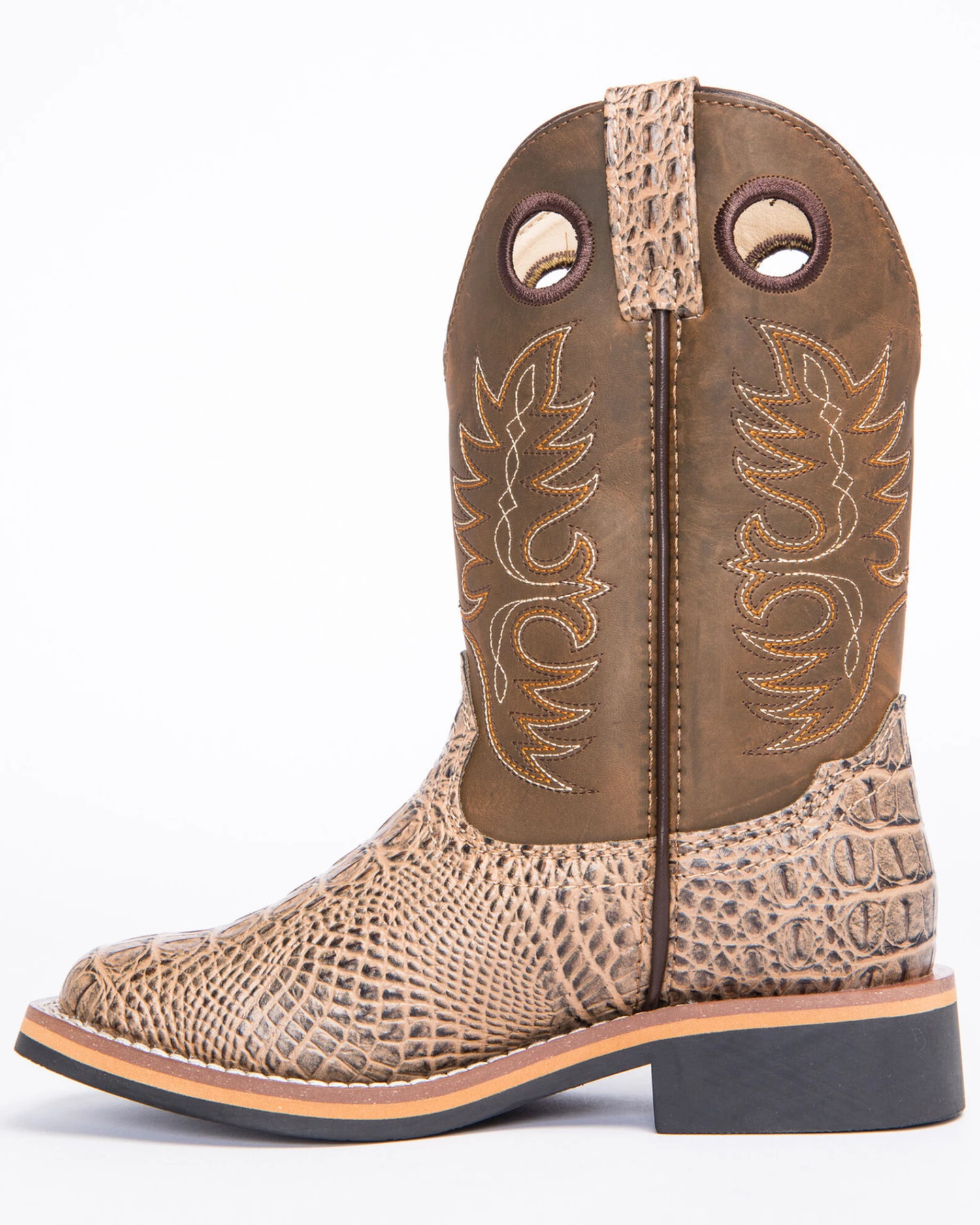 Cody James Little Boys' Gator Print Western Boots - Broad Square Toe 3 Cody James Little Boys' Gator Print Western Boots - Broad Square Toe - Image 3