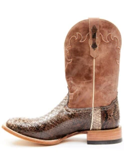 Cody James Men's Exotic Python Western Boots - Broad Square Toe -Cody James Fashion Hub 2000276397 936 P3