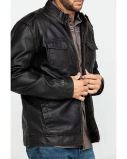 Cody James Men's Backwoods Distressed Faux Leather Moto Jacket 9 Cody James Men's Backwoods Distressed Faux Leather Moto Jacket -Cody James Fashion Hub 2000282518 200 P4
