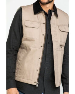 Cody James Men's Tan Ranchero Timberwolf Canvas Vest  -Cody James Fashion Hub 2000282528 280 P5