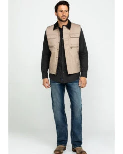 Cody James Men's Tan Ranchero Timberwolf Canvas Vest  -Cody James Fashion Hub 2000282528 280 P7