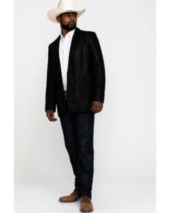 Cody James Men's Black Suede Blazer Jacket - Big & Tall  -Cody James Fashion Hub 2000287353 001 P6