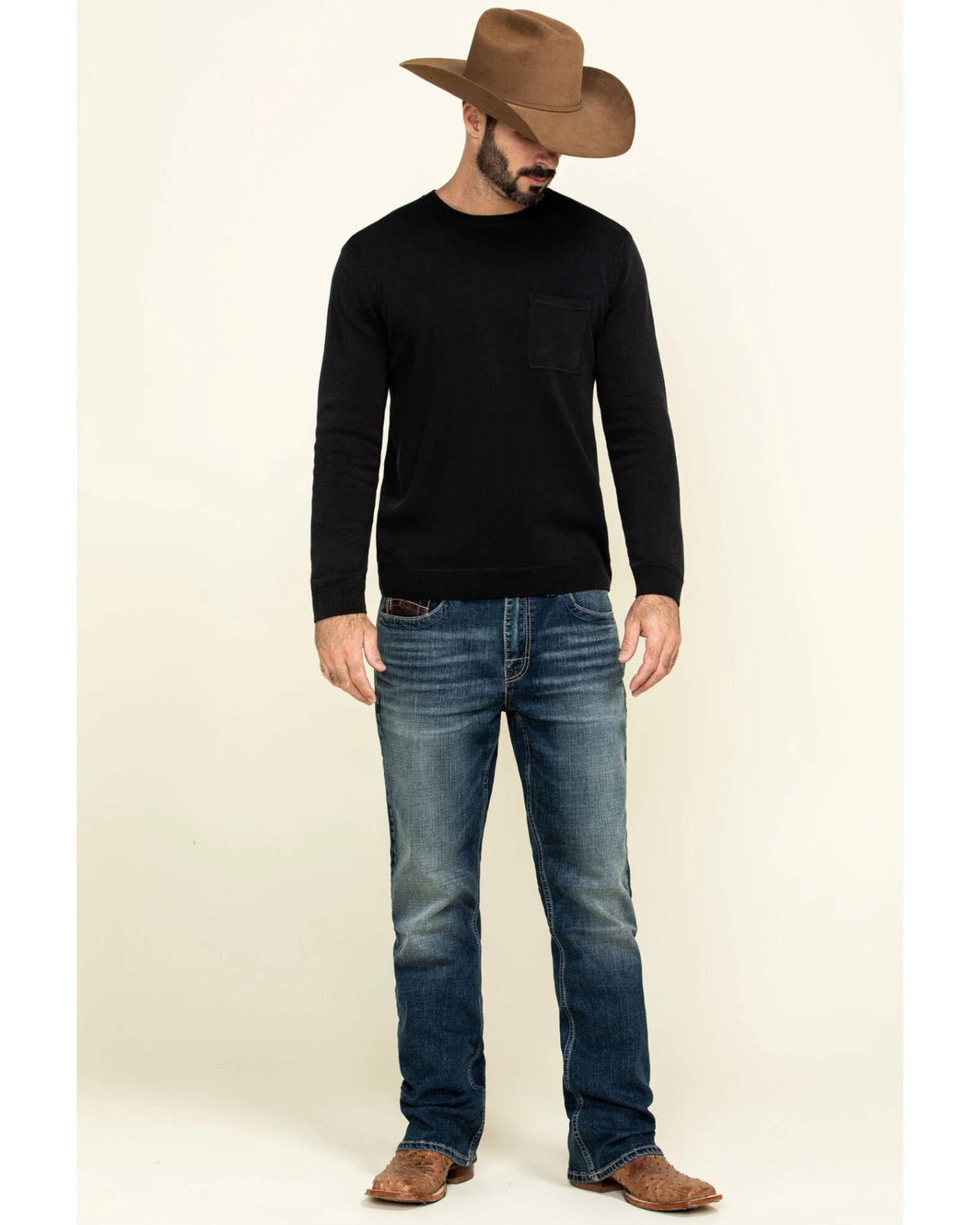 Cody James Core Men's Sundance Medium Wash Stretch Slim Bootcut Jeans 6 Cody James Core Men's Sundance Medium Wash Stretch Slim Bootcut Jeans - Image 6