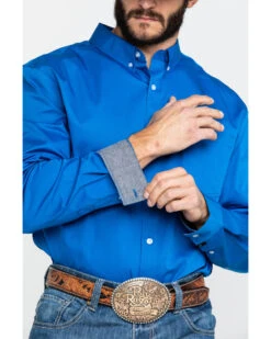 Cody James Core Solid Twill Long Sleeve Western Shirt  -Cody James Fashion Hub 2000291862 410 P4