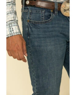 Cody James Men's High Roller Stackable Stretch Straight Medium Wash Jeans  -Cody James Fashion Hub 2000295743 400 P4