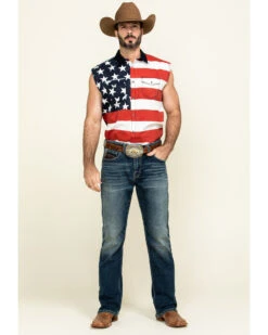 Cody James Men's American Flag Bubba Sleeveless Western Shirt 11 Cody James Men's American Flag Bubba Sleeveless Western Shirt -Cody James Fashion Hub 2000296071 600 P6