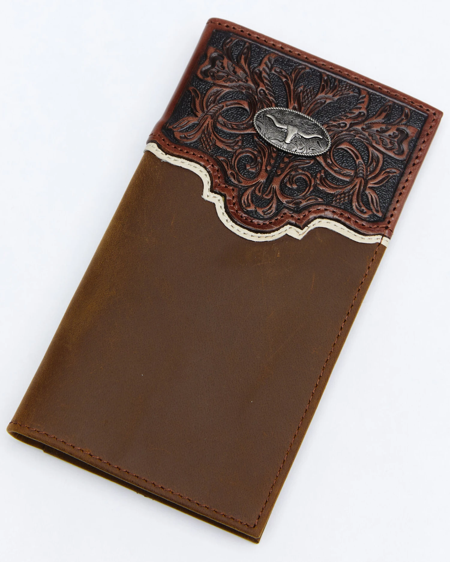 Cody James Men's Tooled Rodeo Wallet 1 Cody James Men's Tooled Rodeo Wallet