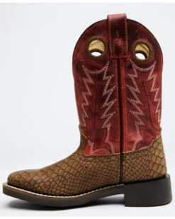 Cody James Boys' Reptile Print Western Boots - Broad Square Toe -Cody James Fashion Hub 2000328726 920 P4