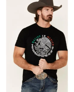 Cody James Men's Black Born In Mexico Graphic T-Shirt  -Cody James Fashion Hub 2000332445 001 P4