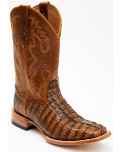 Cody James Men's Exotic Caiman Tail Skin Western Boots - Broad Square Toe