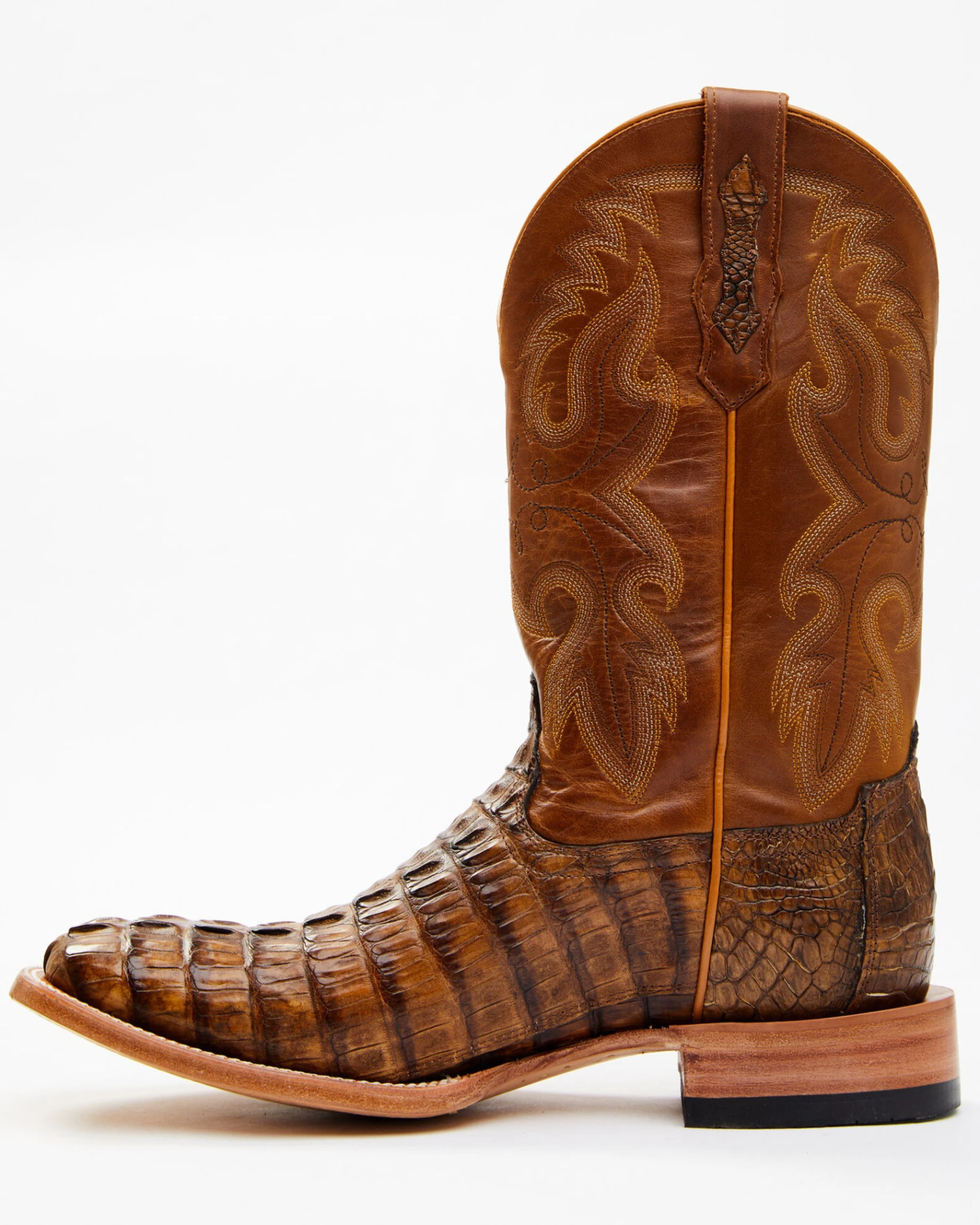 Cody James Men's Exotic Caiman Tail Skin Western Boots - Broad Square Toe 3 Cody James Men's Exotic Caiman Tail Skin Western Boots - Broad Square Toe - Image 3