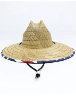 Cody James Men's USA Strong Lifeguard Straw Sun Hat  -Cody James Fashion Hub 2000338987 942 P3