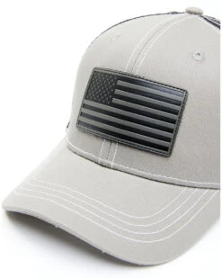 Cody James Men's Gray Flag Patch Mesh Back Ball Cap  -Cody James Fashion Hub 2000339182 020 P3
