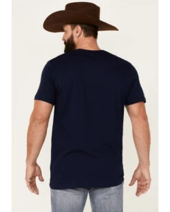 Cody James Men's Heather Navy Eagle Western Graphic Short Sleeve T-Shirt 7 Cody James Men's Heather Navy Eagle Western Graphic Short Sleeve T-Shirt -Cody James Fashion Hub 2000343149 410 P4