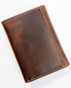Cody James Men's Brown Tooled Trifold Leather Wallet -Cody James Fashion Hub 2000346692 200 P3