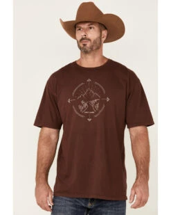 Cody James Men's Desert Compass Graphic Short Sleeve T-Shirt 