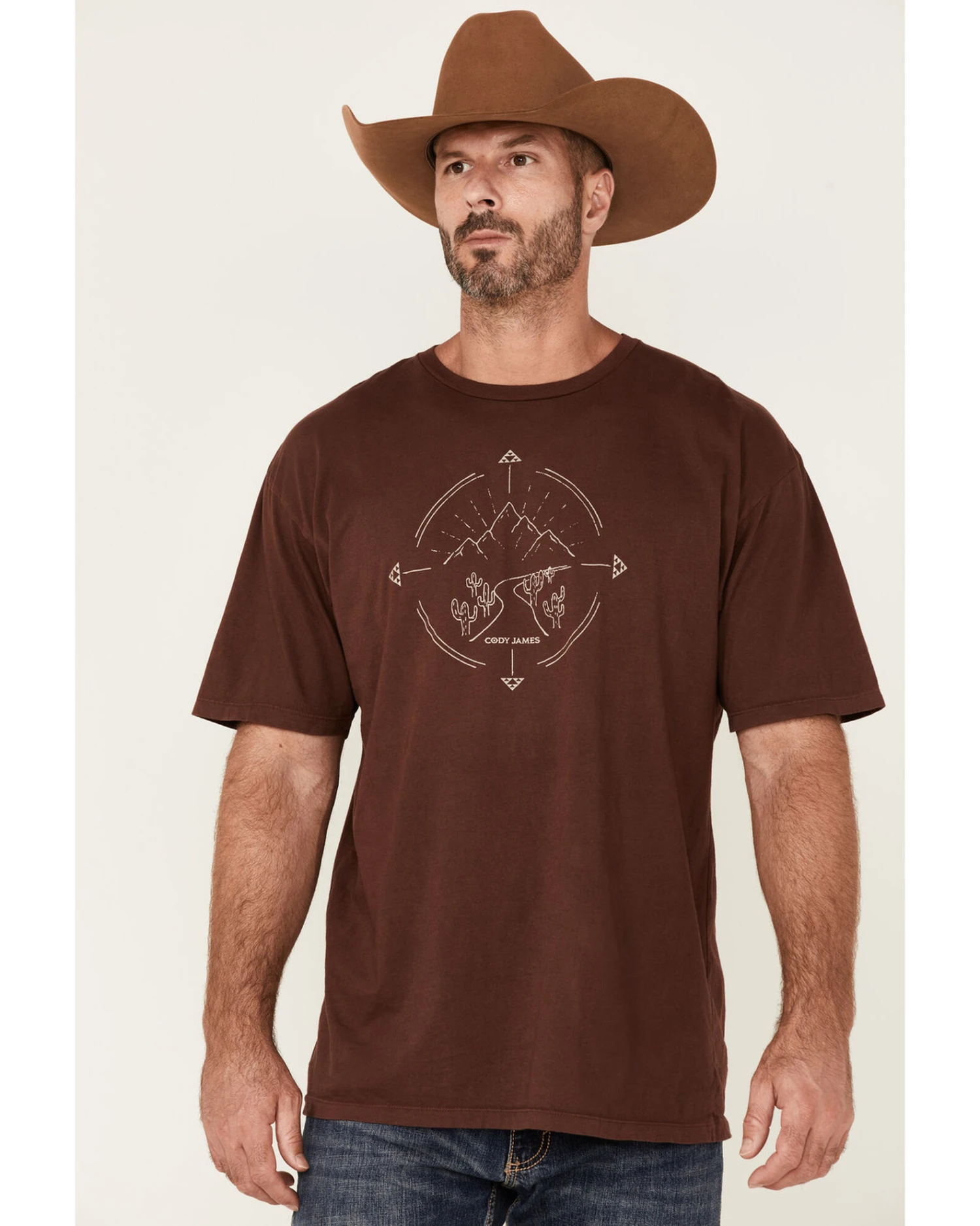 Cody James Men's Desert Compass Graphic Short Sleeve T-Shirt 1 Cody James Men's Desert Compass Graphic Short Sleeve T-Shirt