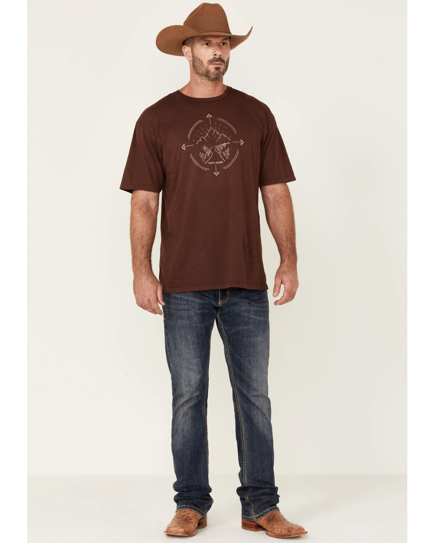 Cody James Men's Desert Compass Graphic Short Sleeve T-Shirt 2 Cody James Men's Desert Compass Graphic Short Sleeve T-Shirt - Image 2