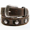 Cody James Men's Hair-On Cross Concho Western Belt