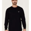 Cody James Men's FR Longhorn Graphic Long Sleeve Work T-Shirt 