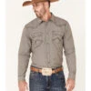 Cody James Men's Decree Solid Chambray Long Sleeve Snap Western Shirt - Big & Tall 