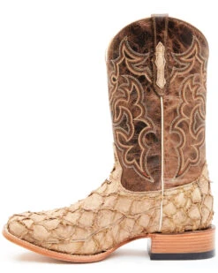 Cody James Men's Exotic Pirarucu Western Boots - Broad Square Toe  -Cody James Fashion Hub 2000351584 280 P3