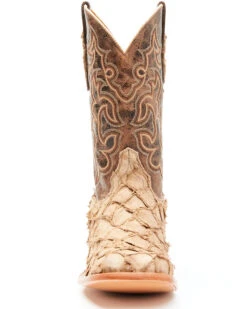 Cody James Men's Exotic Pirarucu Western Boots - Broad Square Toe  -Cody James Fashion Hub 2000351584 280 P4