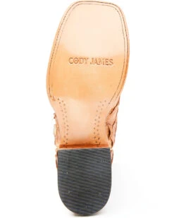 Cody James Men's Caramel Matte Pirarucu Exotic Western Boots - Broad Square Toe  -Cody James Fashion Hub 2000351586 255 P7