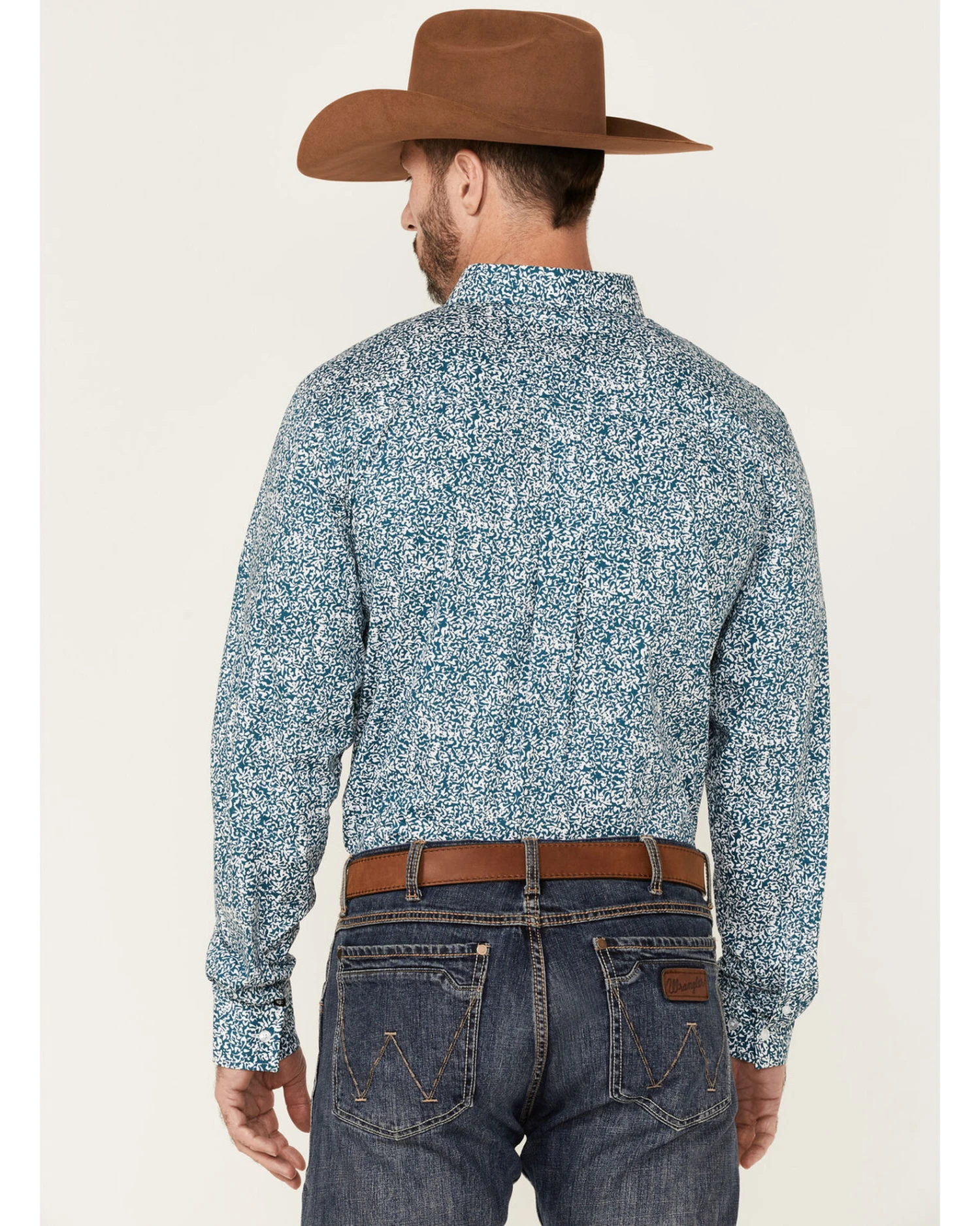 Cody James Core Men's Workforce Floral Print Long Sleeve Button-Down Western Shirt 4 Cody James Core Men's Workforce Floral Print Long Sleeve Button-Down Western Shirt - Image 4