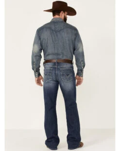 Cody James Men's Double Kicker Medium Dark Wash Stretch Relaxed Bootcut Jeans  -Cody James Fashion Hub 2000351797 400 P3