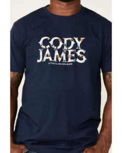 Cody James Men's Navy Southwestern Logo Short Sleeve T-Shirt  -Cody James Fashion Hub 2000352228 410 P3