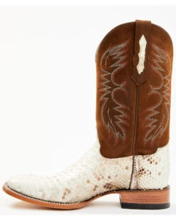 Cody James Men's Bone Python Exotic Western Boot - Broad Square Toe -Cody James Fashion Hub 2000356761 200 P3