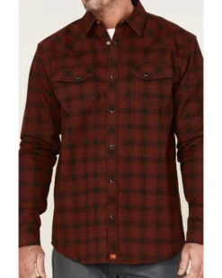 Cody James Men's FR Plaid Print Long Sleeve Snap Work Shirt  -Cody James Fashion Hub 2000357955 601 P3