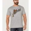 Cody James Men's Gun Scene Graphic Charcoal T-Shirt 