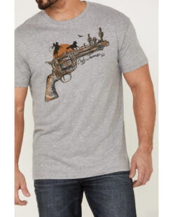 Cody James Men's Gun Scene Graphic Charcoal T-Shirt  -Cody James Fashion Hub 2000359053 020 P3