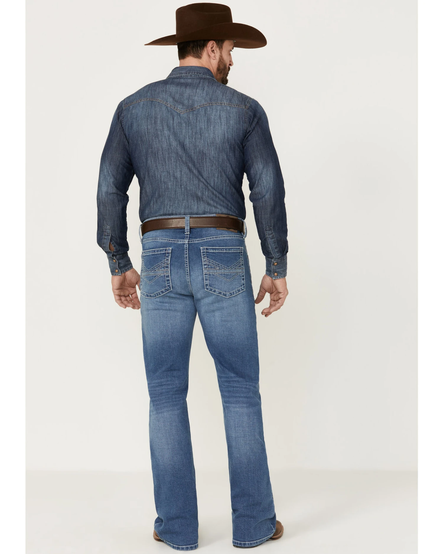 Cody James Men's Silverton Light Wash Stretch Relaxed Bootcut Jeans 3 Cody James Men's Silverton Light Wash Stretch Relaxed Bootcut Jeans - Image 3