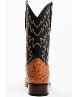 Cody James Men's Full Quill Cognac Ostrich Exotic Western Boots - Broad Square Toe  -Cody James Fashion Hub 2000359772 001 P5