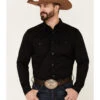 Cody James Men's Solid Treadstone Long Sleeve Snap Western Shirt 