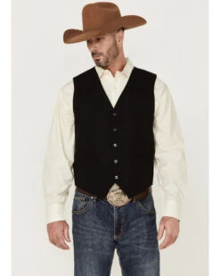 Cody James Men's Highlands Slub Button-Front Western Vest 