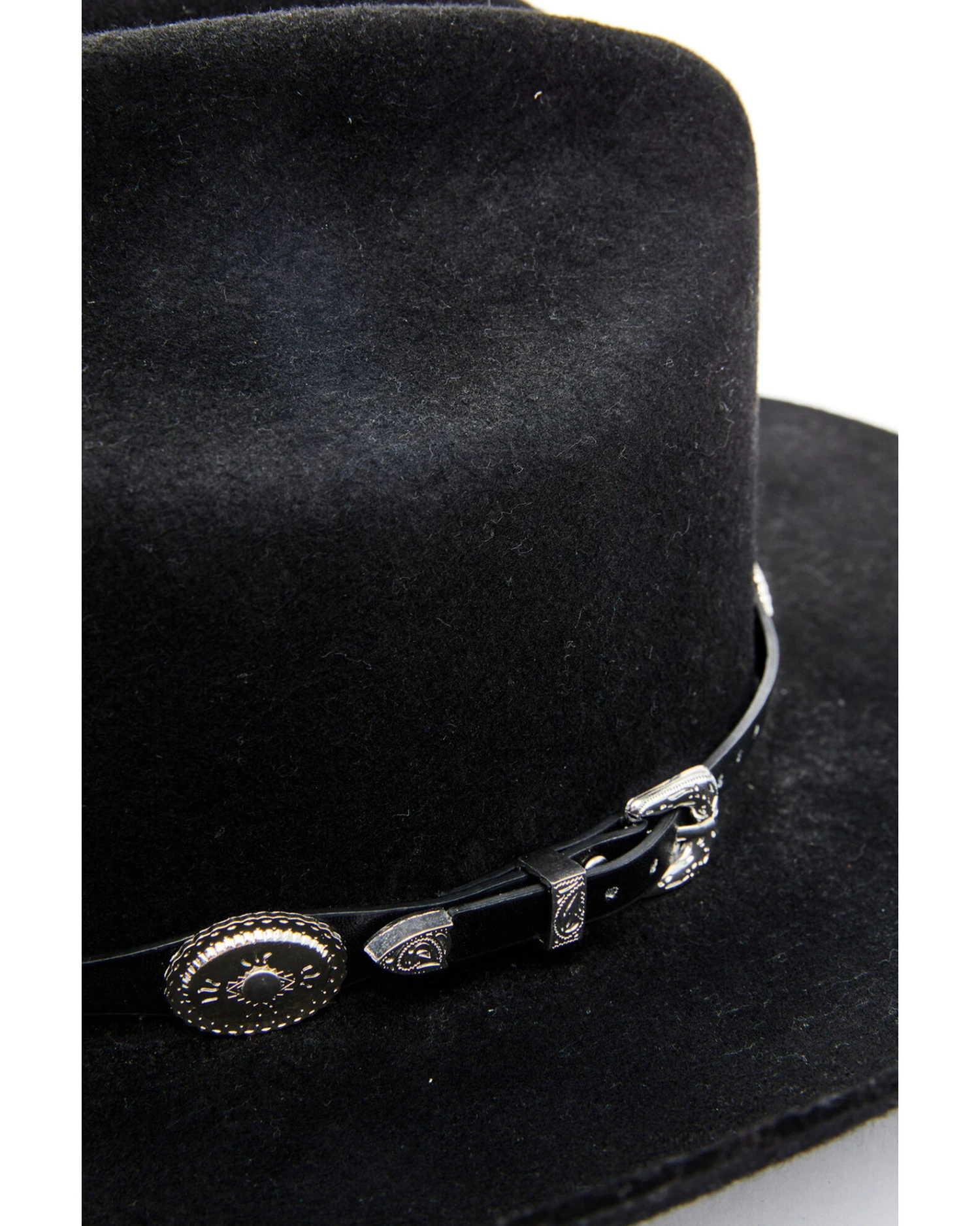 Cody James Men's Silver Concho Hat Band 2 Cody James Men's Silver Concho Hat Band - Image 2