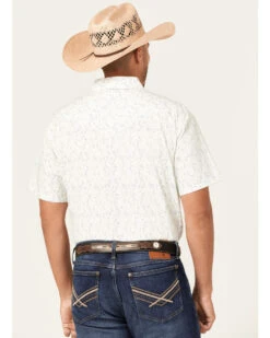 Cody James Men's Liberty Hill Floral Print Short Sleeve Snap Western Shirt  -Cody James Fashion Hub 2000364856 110 P4