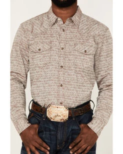 Cody James Men's Century Southwestern Jacquard Print Long Sleeve Snap Western Shirt  -Cody James Fashion Hub 2000364940 200 P3